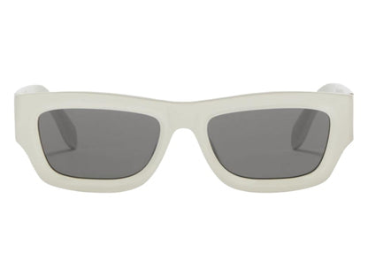 Palm Angels Auberry Sunglasses White Dark Grey (PERI048S24PLA0010107)