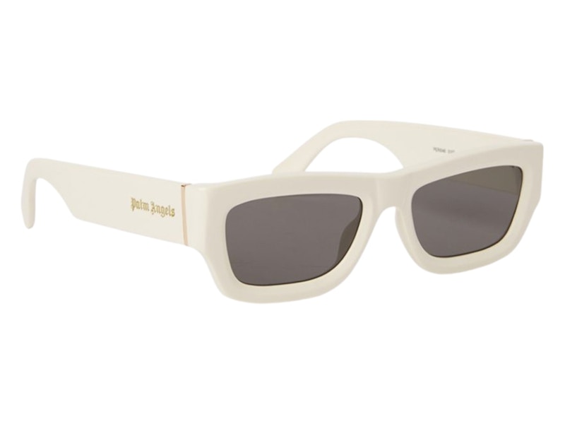 Palm Angels Auberry Sunglasses White Dark Grey (PERI048S24PLA0010107)