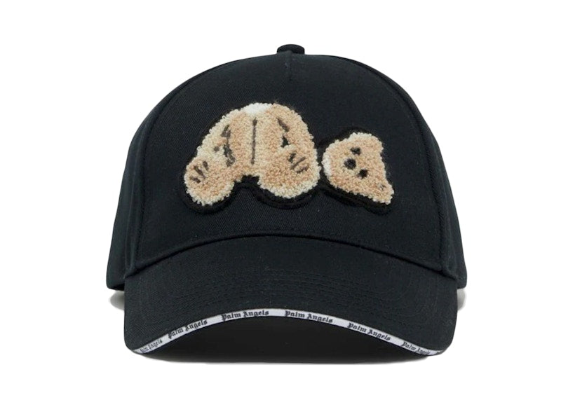 Palm Angels Bear Motif Baseball Cap (SS22) Black