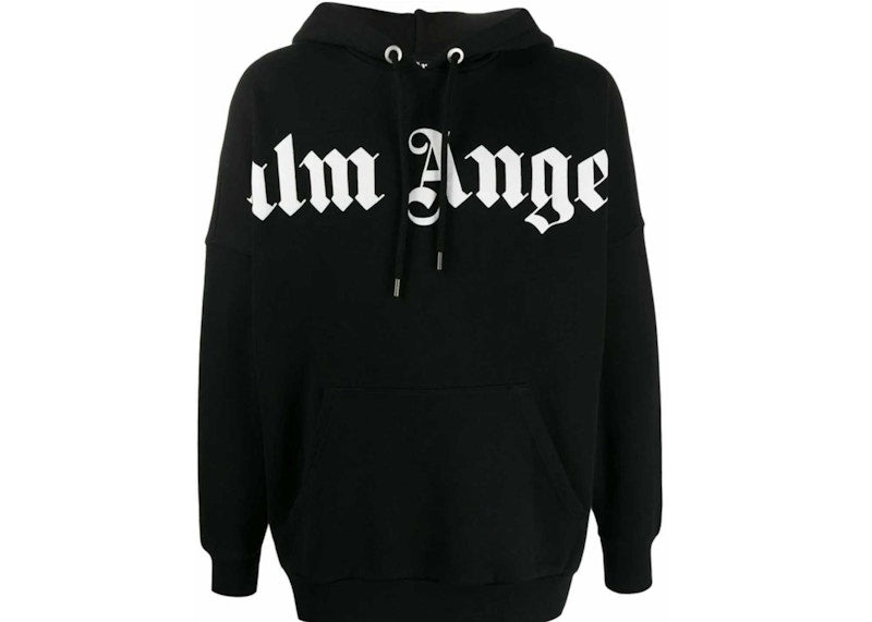 Palm Angels Big Logo Oversized Hoodie Black