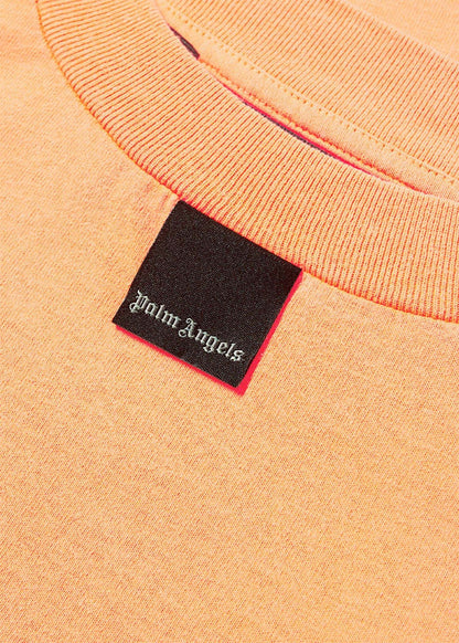 Palm Angels Blurred Logo Oversized T-Shirt Orange Fluo Black