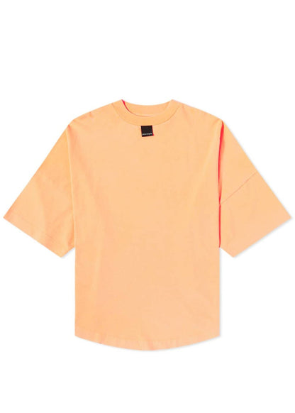 Palm Angels Blurred Logo Oversized T-Shirt Orange Fluo Black