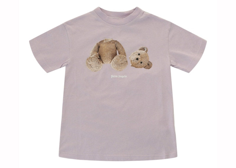 Palm Angels Broken Bear T-Shirt Lilac/Brown