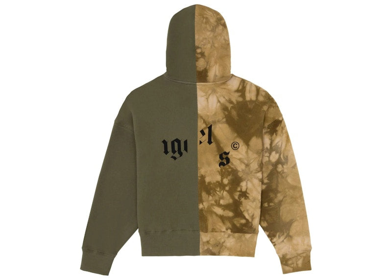 Palm Angels Broken Logo Hoodie Military Green