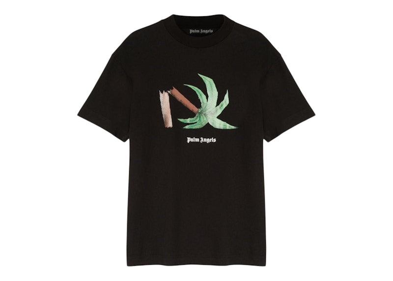 Palm Angels Broken Palm Classic T-Shirt Black/Green