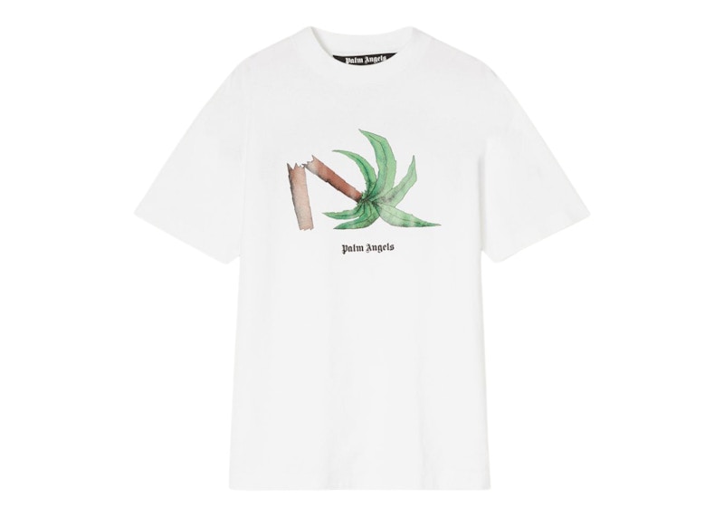 Palm Angels Broken Palm Classic T-Shirt White/Green