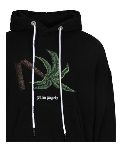 Palm Angels Broken Palm Pullover Hoodie Black/Green