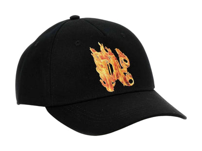Palm Angels Burning Monogram Cap Black