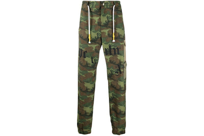 Palm Angels Camo Broken Logo Cargo Pants Military Green/Brown