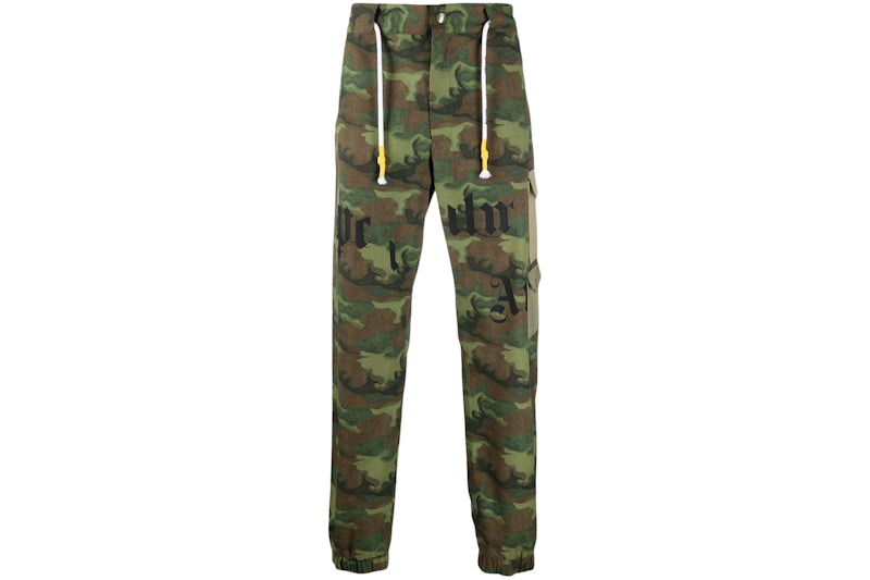 Palm Angels Camo Broken Logo Cargo Pants Military Green/Brown