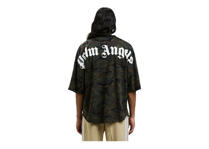 Palm Angels Camo Classic Logo Over T-Shirt Military/Black