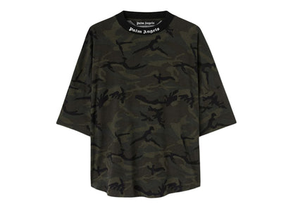 Palm Angels Camo Classic Logo Over T-Shirt Military/Black