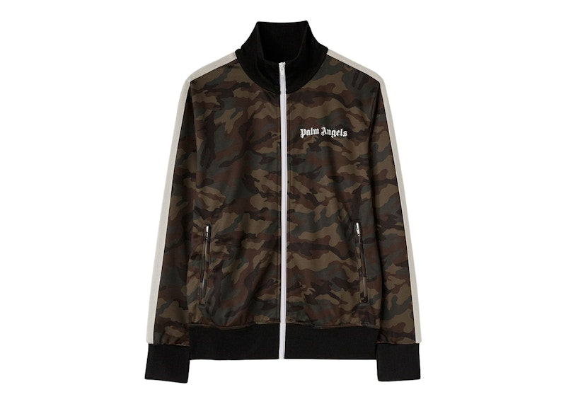 Palm Angels Camo Track Jacket Military/Black