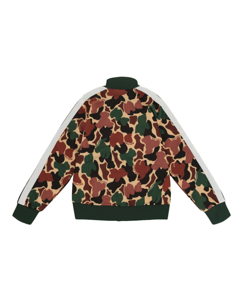 Palm Angels Camouflage Print Track Jacket Military Beige