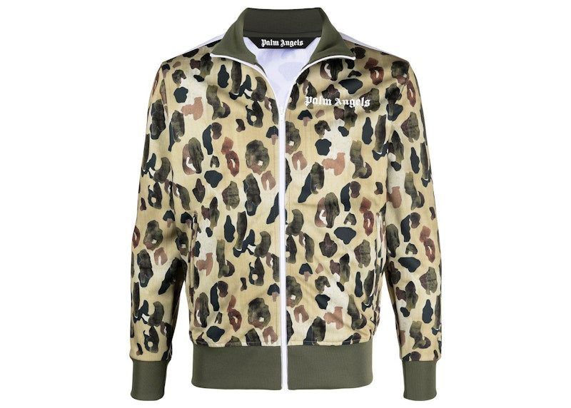 Palm Angels Camouflage Print Track Jacket Yellow/Multicolor