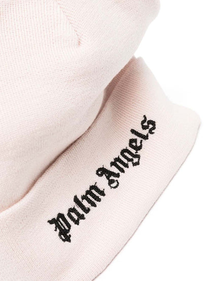 Palm Angels Classic Logo Beanie Butter/Black