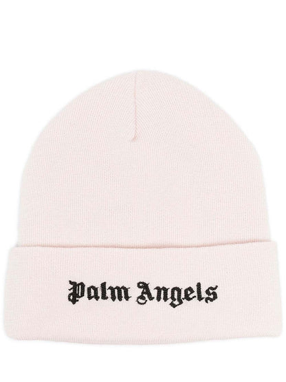Palm Angels Classic Logo Beanie Butter/Black