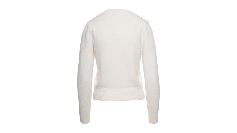 Palm Angels Classic Logo Knit Sweater White