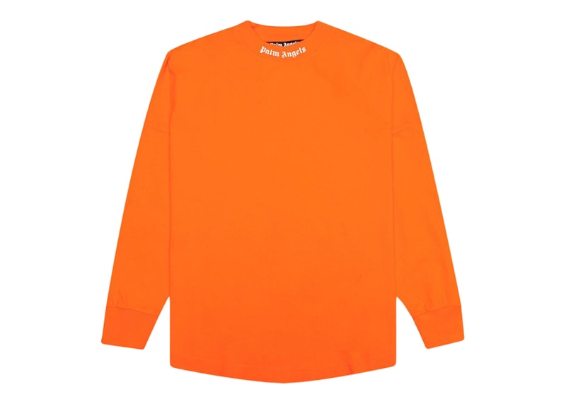 Palm Angels Classic Logo Over Long-Sleeve T-Shirt Orange