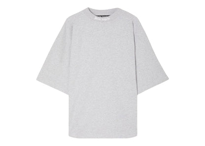 Palm Angels Classic Logo Over T-Shirt 0801 Melange Grey/White