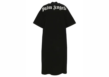 Palm Angels Classic Logo Over Tee Dress Black/White