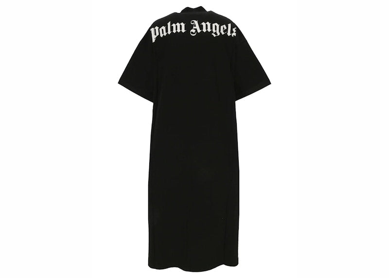 Palm Angels Classic Logo Over Tee Dress Black/White