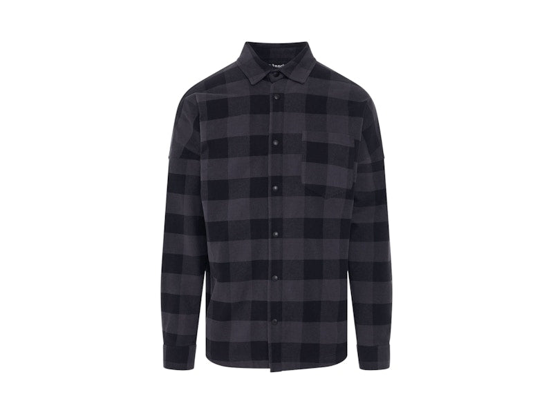 Palm Angels Classic Logo Overshirt Black/White