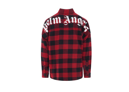 Palm Angels Classic Logo Overshirt Red/White