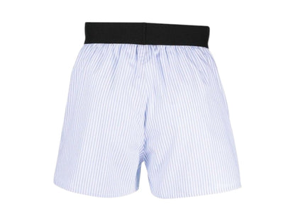 Palm Angels Classic Logo Striped Boxer Light Blue