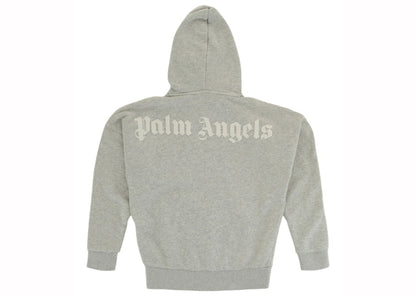 Palm Angels Classic Overlogo Zip-Up Hoodie Melange