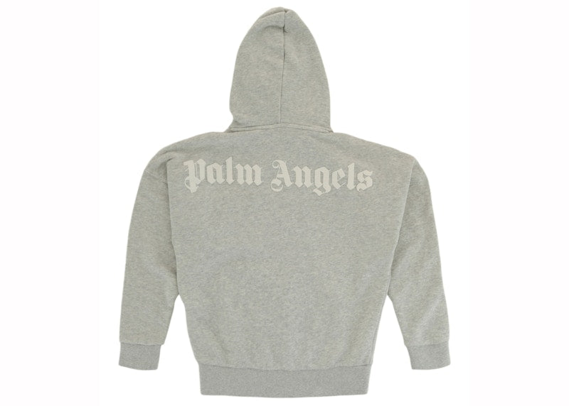 Palm Angels Classic Overlogo Zip-Up Hoodie Melange