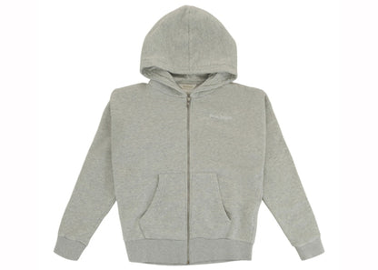 Palm Angels Classic Overlogo Zip-Up Hoodie Melange