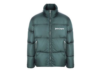 Palm Angels Classic Track Down Jacket Green/White