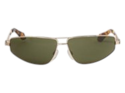 Palm Angels Clavey Gold Sunglasses Gold Green (PERI059S24MET0017655)
