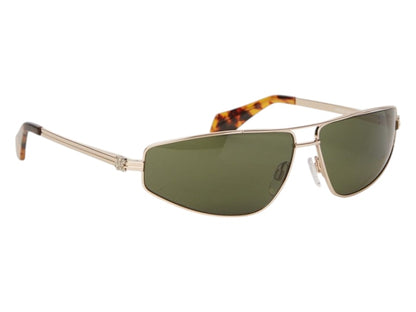 Palm Angels Clavey Gold Sunglasses Gold Green (PERI059S24MET0017655)