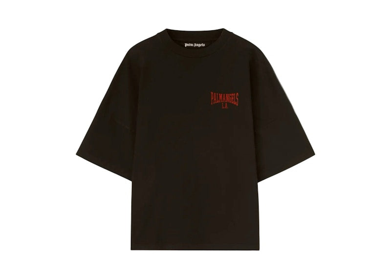 Palm Angels College Allover Logo T-shirt Black/Red