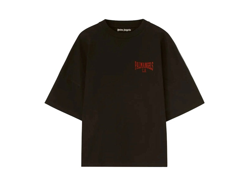 Palm Angels College Allover Logo T-shirt Black/Red