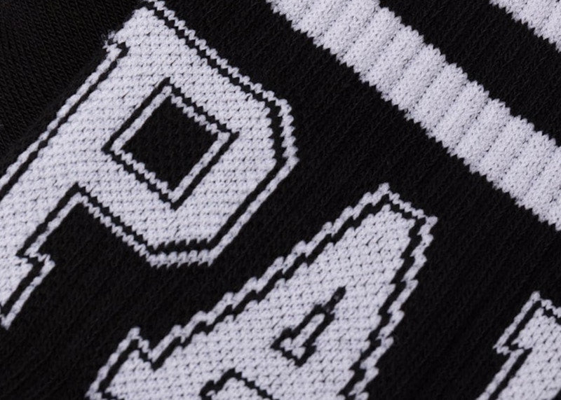 Palm Angels College Socks Black/White