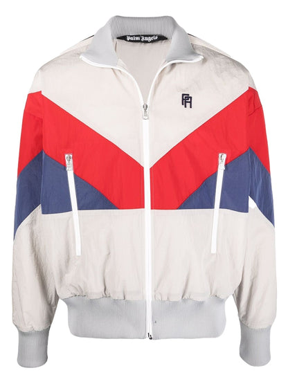 Palm Angels Colorblock Track Jacket Grey/Black/Red/Blue