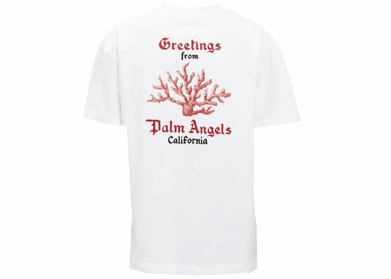 Palm Angels Coral T-shirt White/Red
