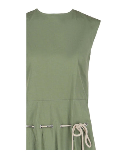 Palm Angels Cord Dress Green