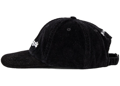 Palm Angels Corduroy Embroidered Logo Cap Black