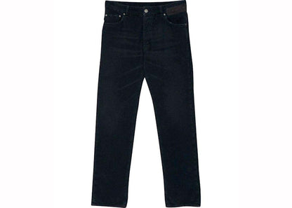Palm Angels Corduroy Logo Regular 5 Pocket Pants Black