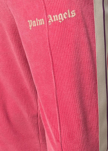 Palm Angels Corduroy Track Pants Pink Beige