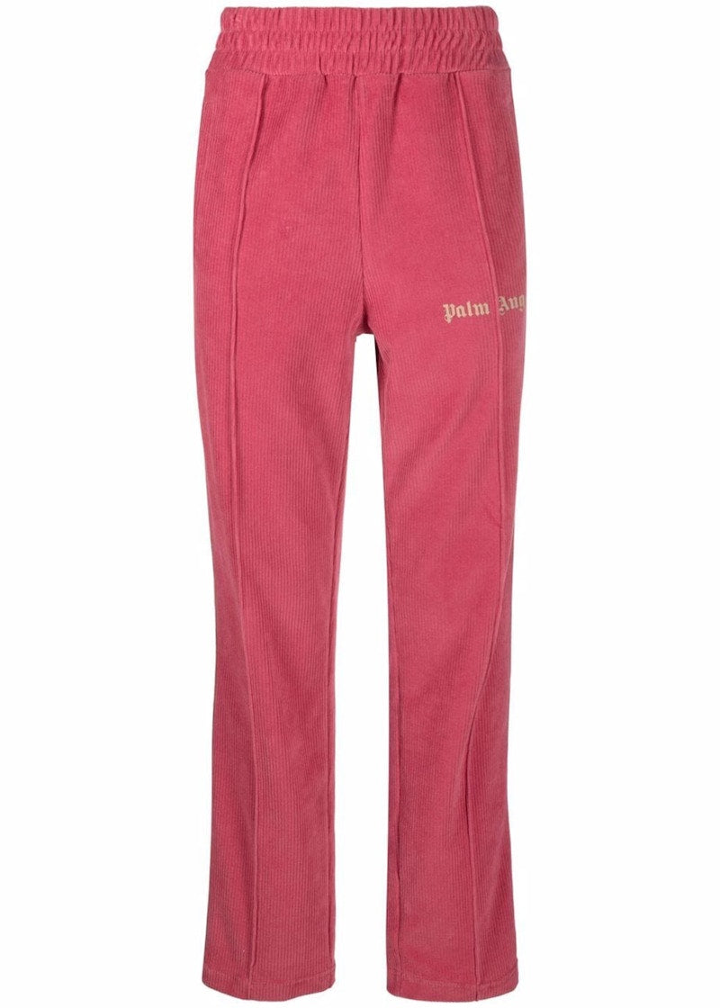 Palm Angels Corduroy Track Pants Pink Beige