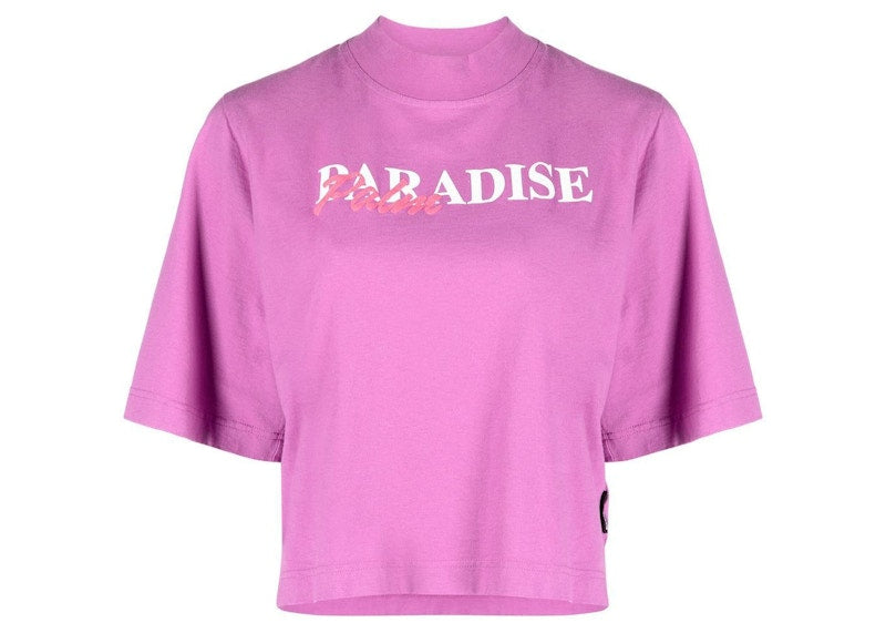 Palm Angels Crew Neck T-Shirt Purple