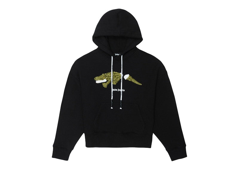 Palm Angels Croco Hoodie Black/Green