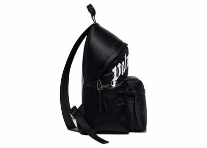 Palm Angels Curved Logo Backpack Black