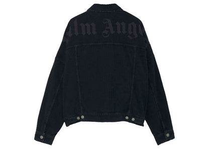Palm Angels Curved Logo Jacket Black