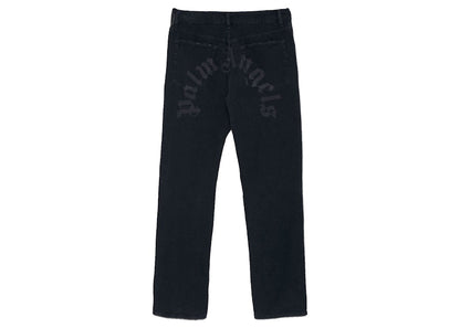 Palm Angels Curved Logo Pants Black